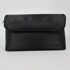 CHANEL Parfums Black Satin Makeup Clutch
